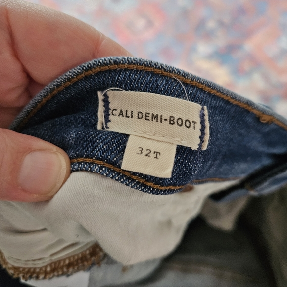 Madewell Cali Demi-Boot Cut Denim Blue Jeans | sz 32 Tall* - Picture 5 of 9